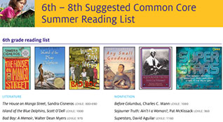 6-8 Summer Reading List